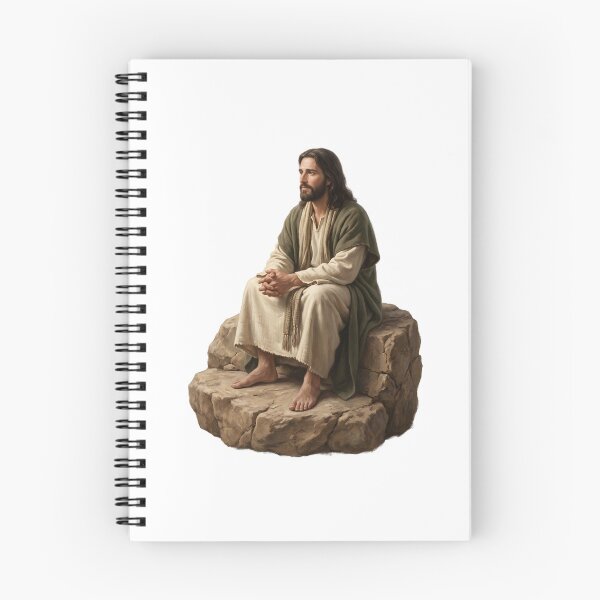 Item preview, Jesus Sitting on Rock Contemplation  designed and sold by stylishdzign.
