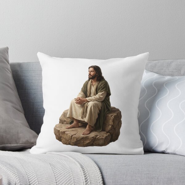 Item preview, Jesus Sitting on Rock Contemplation  designed and sold by stylishdzign.