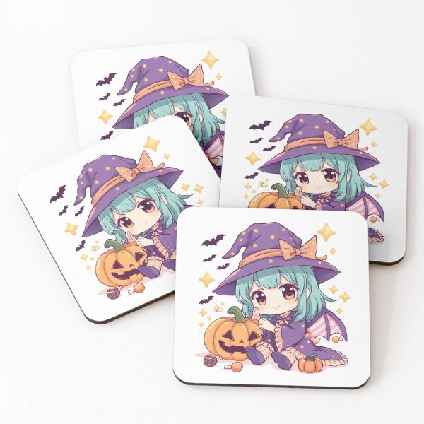 Item preview, Cute Halloween Witch – Kawaii Manga Pumpkin Magic designed and sold by Cavalier-org.