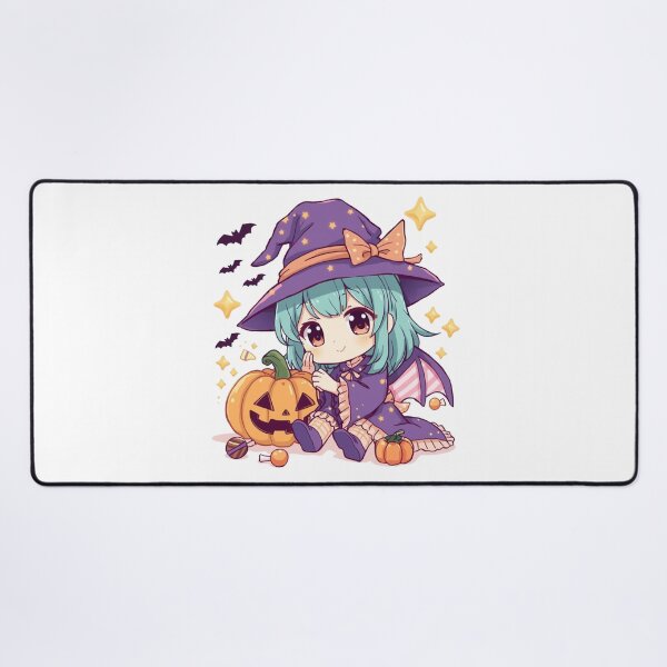 Item preview, Cute Halloween Witch – Kawaii Manga Pumpkin Magic designed and sold by Cavalier-org.