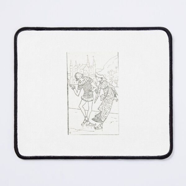 Item preview, Vintage Medieval Ice Skating Illustration designed and sold by Antique Science Press.