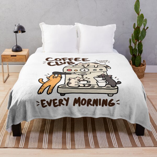 Item preview, Coffee Club Every Morning Funny Cat designed and sold by MonkiFlipp.