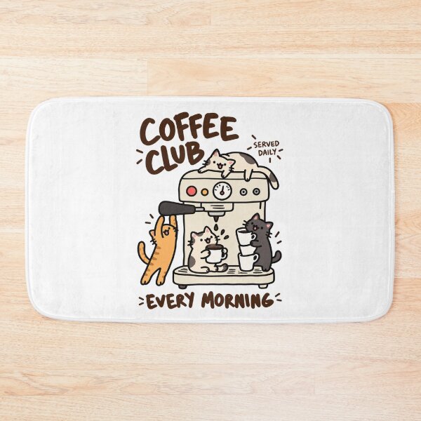 Item preview, Coffee Club Every Morning Funny Cat designed and sold by MonkiFlipp.