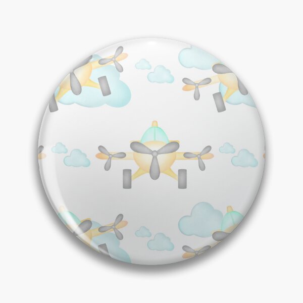 Item preview, Little Pilot Yellow Airplanes Seamless Kids Pattern designed and sold by PatternUnique.