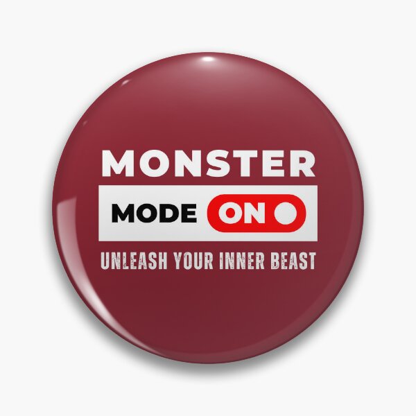 Item preview, Monster Mode On, Motivational Gym Quote designed and sold by Fanellla.