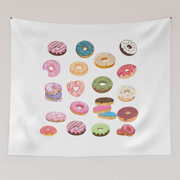 Item preview, Watercolor Donut Pattern Sweet Treats Design designed and sold by Anita Ohulo.