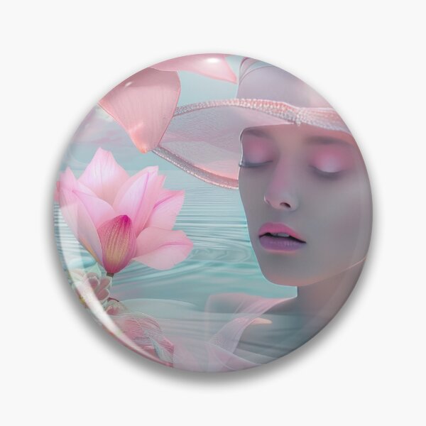 Item preview, Romantic Sakura Woman – Dreamy Cherry Blossom Portrait designed and sold by FlowersColorful.