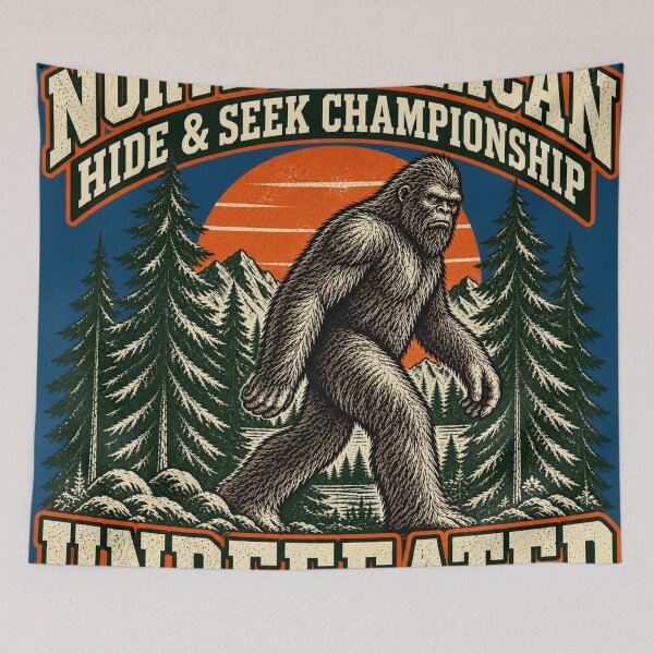 Item preview, North American Hide & Seek Championship – Undefeated Bigfoot designed and sold by Cohaagens Bazaar.