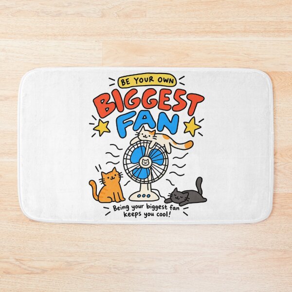 Item preview, Biggest Fan Funny Cat Fan Design designed and sold by MonkiFlipp.