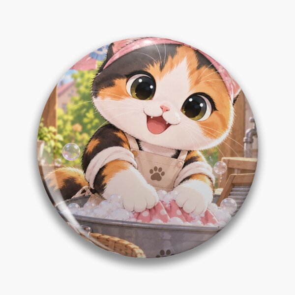 Item preview, Kitten & Washing designed and sold by BlackDotBunny.