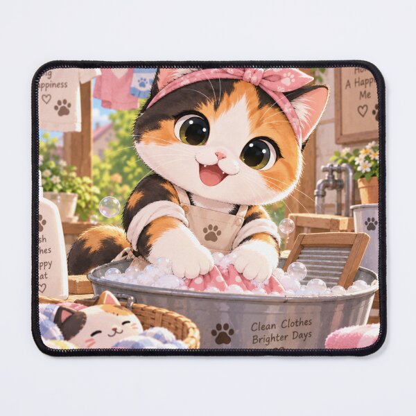 Item preview, Kitten & Washing designed and sold by BlackDotBunny.