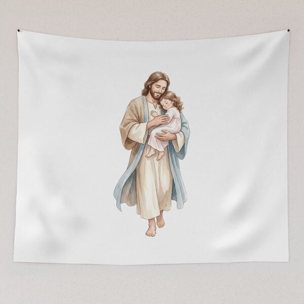Item preview, Jesus Holding Child Christian  designed and sold by stylishdzign.