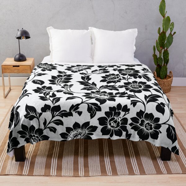 Item preview, Black Floral Pattern designed and sold by YLinDesign.