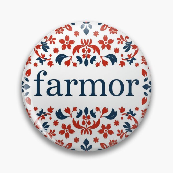 Item preview, Farmor Red and Navy Scandinavian Folk Art Floral designed and sold by Designbynorase.
