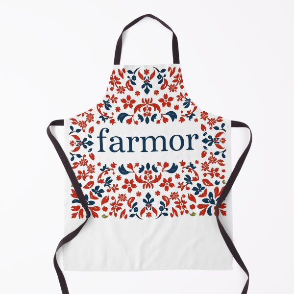 Item preview, Farmor Red and Navy Scandinavian Folk Art Floral designed and sold by Designbynorase.