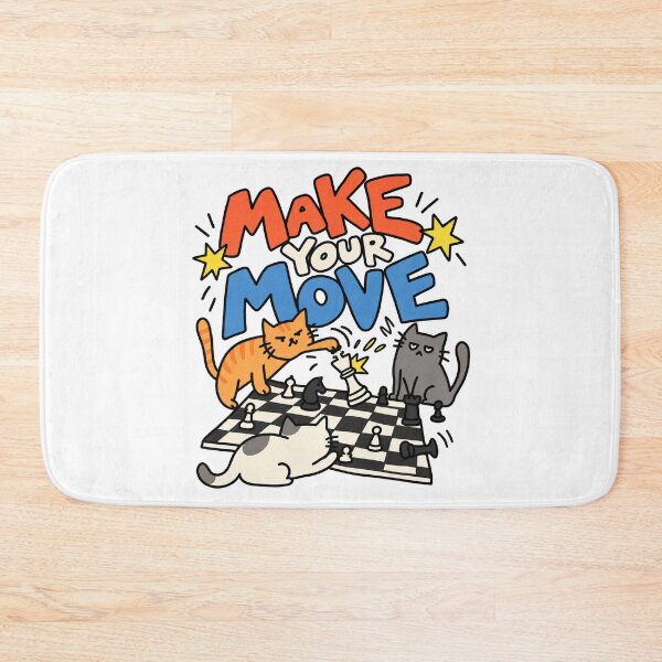 Item preview, Make Your Move Funny Chess Cats designed and sold by MonkiFlipp.