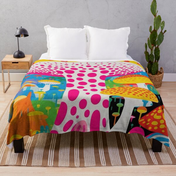 Item preview, yayoi kusama - mushroom designed and sold by randyknudsen.