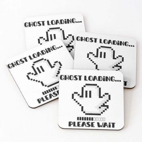 Item preview, Ghost Loading Please Wait – Funny Halloween Gamer Shirt designed and sold by RJsTees.