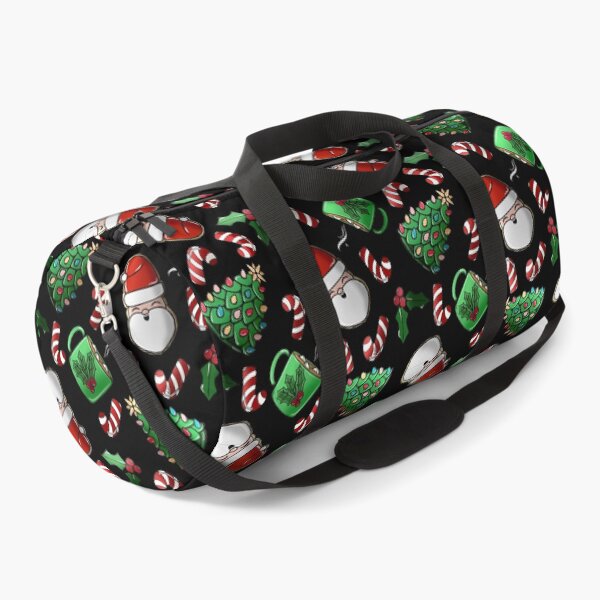 Item preview, Santa Cookies and Peppermint Cocoa black background designed and sold by studioaudrea.