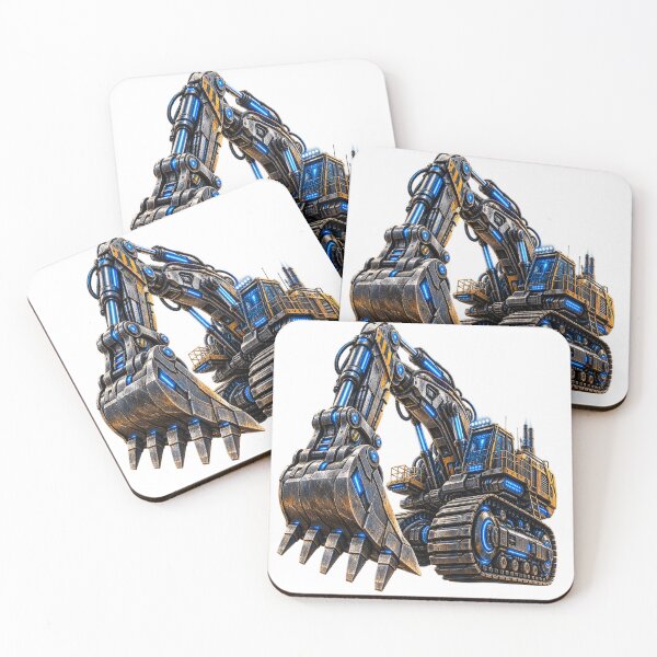 Item preview, Steel Excavator — Cybernetic Heavy Machinery | Futuristic Industrial Excavator designed and sold by SteelCoat Studio.