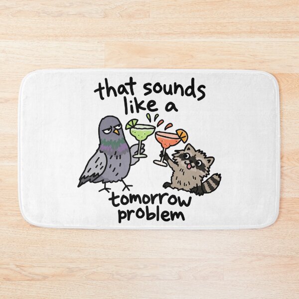 Item preview, Cocktail Friends Funny Pigeon Raccoon Drinks designed and sold by MonkiFlipp.