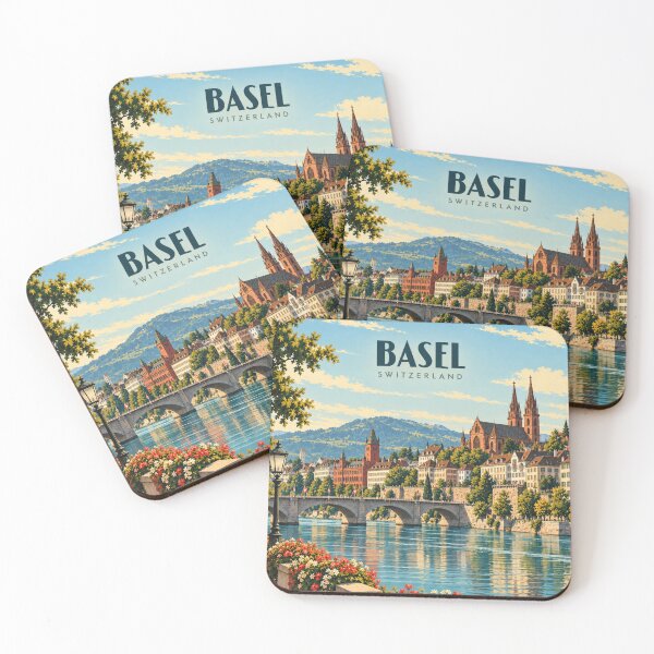 Item preview, Basel Vintage Swiss City Art designed and sold by MichaeIRellov.