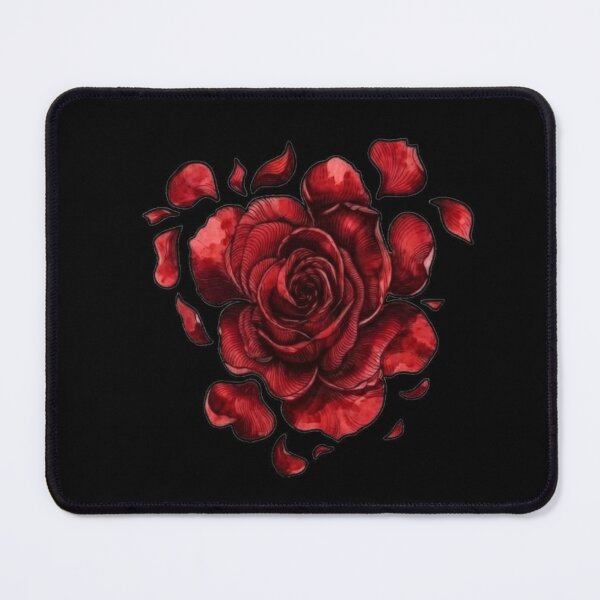 Item preview, Matte Black Deep Red Rose Coffee Mug, Gothic Floral Ceramic Cup, Dark Aesthetic Mug designed and sold by Miming.