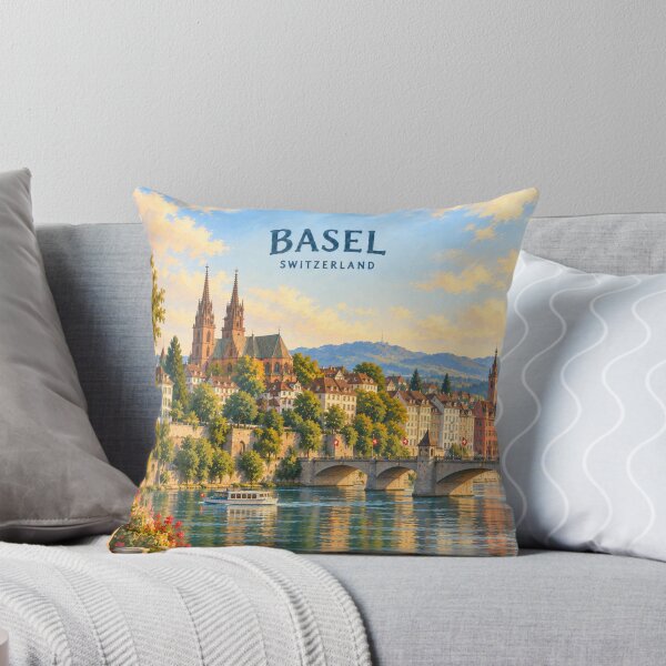 Item preview, Basel Painterly Swiss City Impression designed and sold by MichaeIRellov.