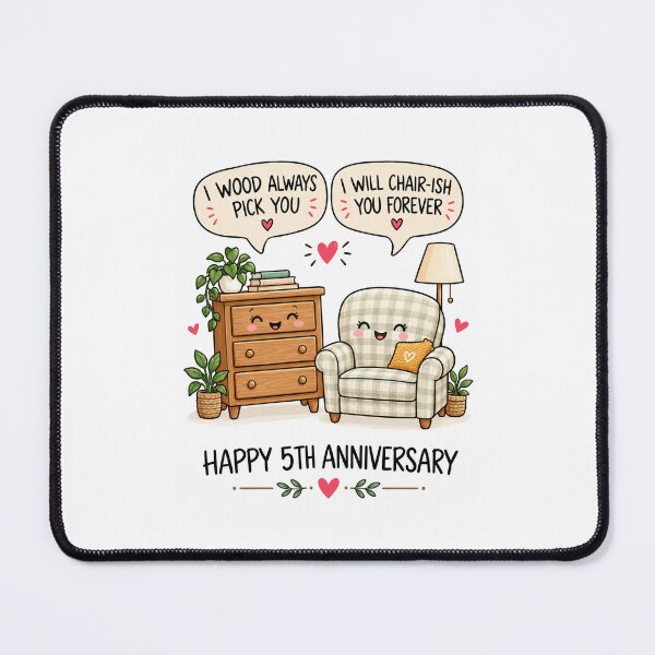 Item preview, Funny 5th Anniversary | Furniture Puns For Couples designed and sold by Aesthetic-Avenue.