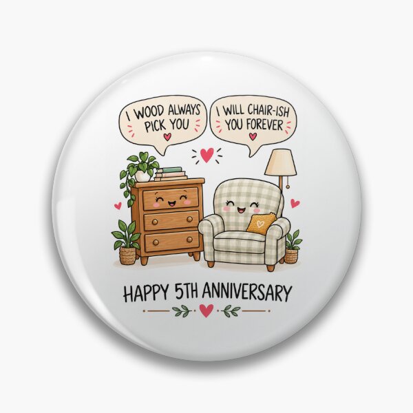 Item preview, Funny 5th Anniversary | Furniture Puns For Couples designed and sold by Aesthetic-Avenue.