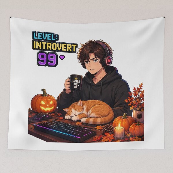 Item preview, Level Introvert 99 Maxed Out Gamer Anime Boy Design | PRO Gamer Club Autumn designed and sold by DailyStruggleCo.