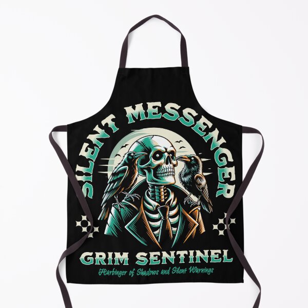 Item preview, Silent Messenger Grim Sentinel Gothic Tee | Skull Raven Graphic Shirt | Dark Art Tshirt designed and sold by baretyas.