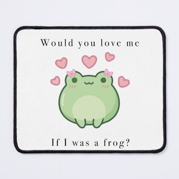 Item preview, Cute Frog With Bows Would You Love Me designed and sold by Cozy Moss Studio.