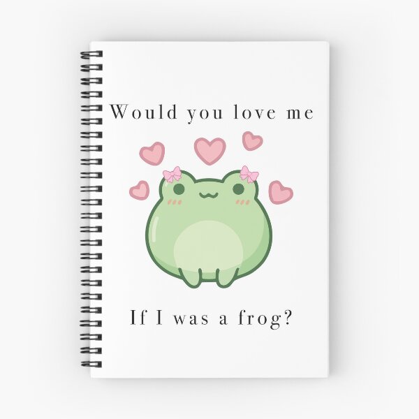Item preview, Cute Frog With Bows Would You Love Me designed and sold by Cozy Moss Studio.