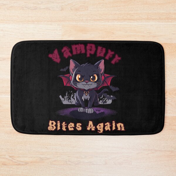 Item preview, Vampurr Bites Again – Funny Vampire Cat Halloween Design designed and sold by VisualPantry.