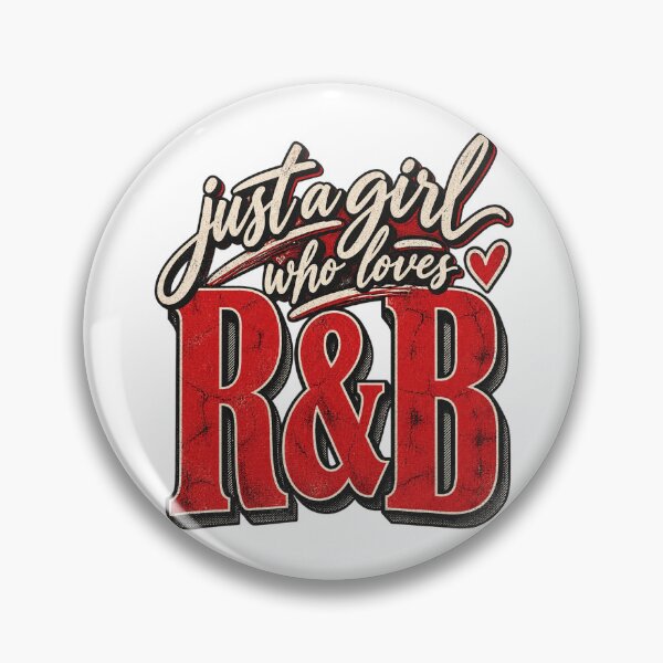 Item preview, Just A Girl Who Loves R&B Heart Gifts for Men Women Girls designed and sold by GiftsProShop.