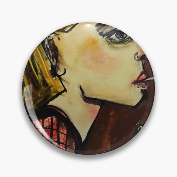 Item preview, Vintage Woman Portrait Smoking Cigarette designed and sold by Mystic & Celestial Art.