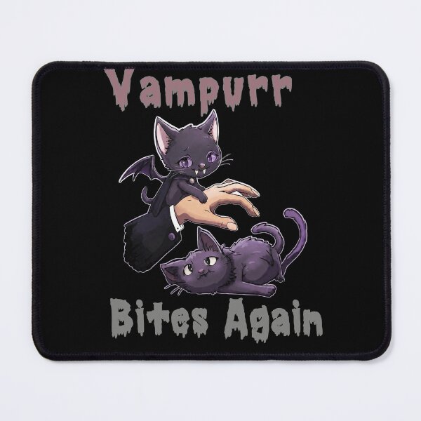Item preview, Vampurr Bites Again – Vampire Kitten & Sleepy Cat Halloween Duo designed and sold by VisualPantry.