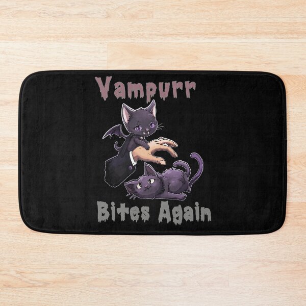 Item preview, Vampurr Bites Again – Vampire Kitten & Sleepy Cat Halloween Duo designed and sold by VisualPantry.