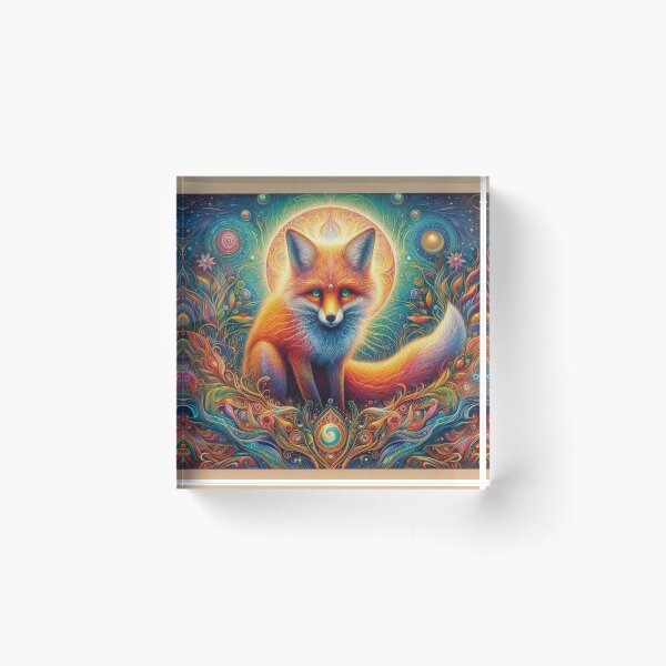 Item preview, The Fox in the full moon designed and sold by ThatRockChic.