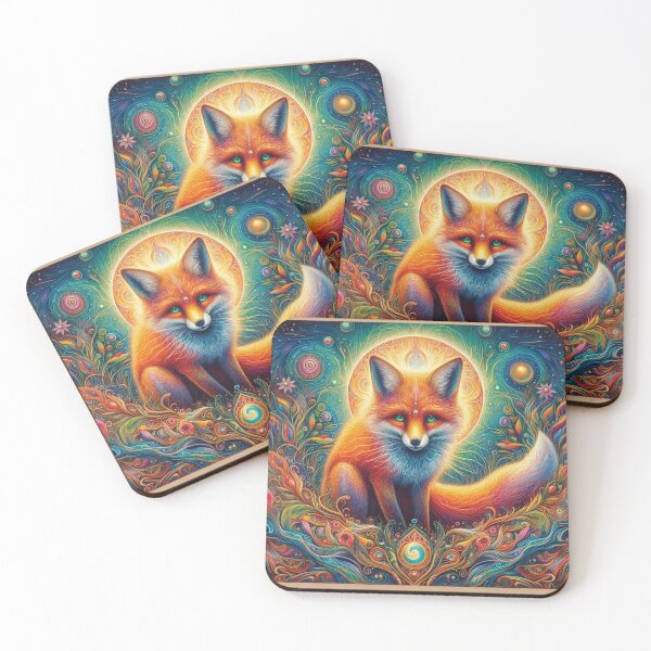 Item preview, The Fox in the full moon designed and sold by ThatRockChic.
