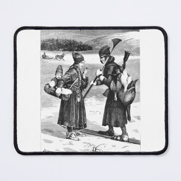 Item preview, Antique Sami Family Winter Engraving designed and sold by Antique Science Press.