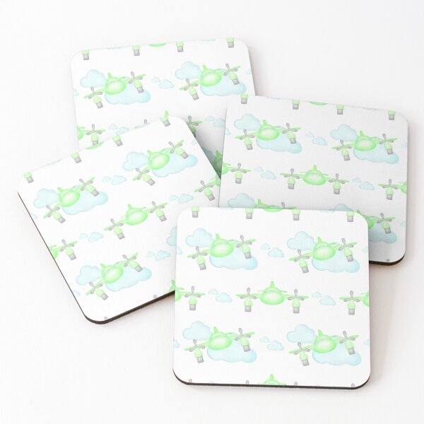 Item preview, Green Airplane Pattern for Boys and Kids designed and sold by PatternUnique.