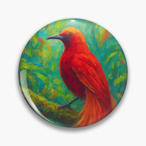 Item preview, Bird of Paradise Painting – Tropical Exotic Bird Art designed and sold by GalleryKauffeld.