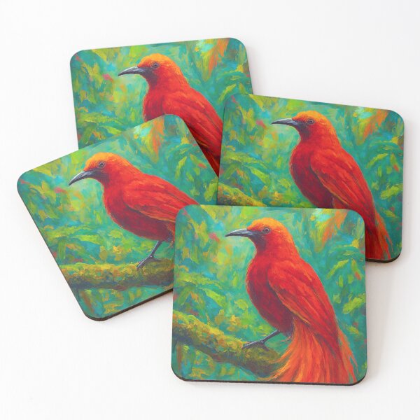 Item preview, Bird of Paradise Painting – Tropical Exotic Bird Art designed and sold by GalleryKauffeld.