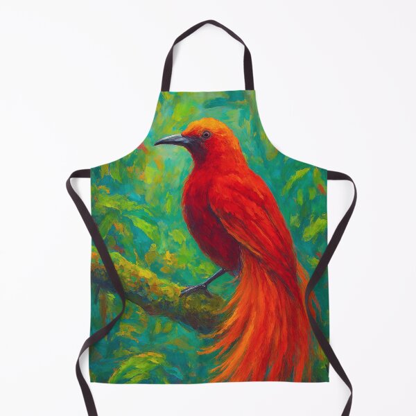 Aperçu de l'œuvre Peinture d'oiseau de paradis – Art d'oiseau exotique tropical créée et vendue par GalleryKauffeld.