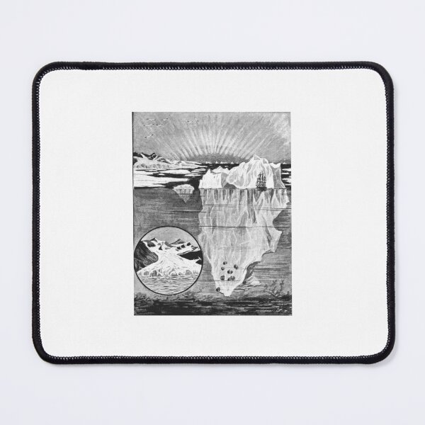 Item preview, Vintage Iceberg and Glacier Scientific Lithograph designed and sold by Antique Science Press.