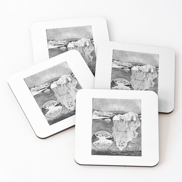 Item preview, Vintage Iceberg and Glacier Scientific Lithograph designed and sold by Antique Science Press.