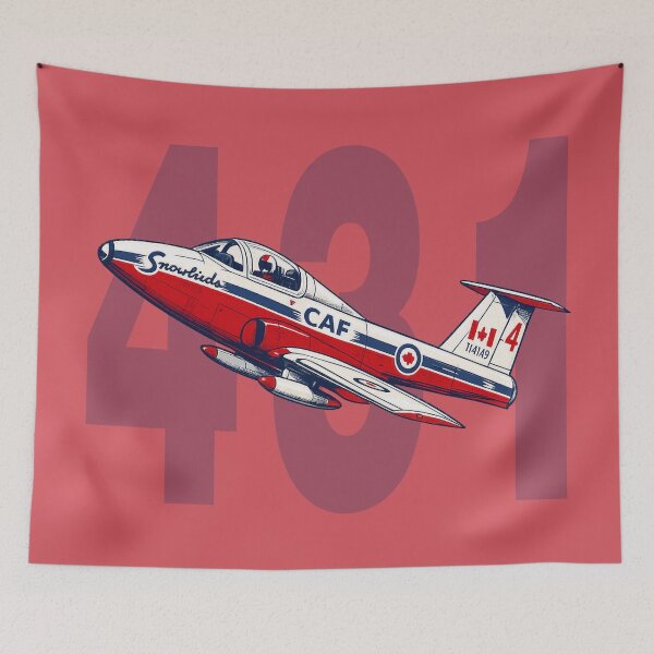 Item preview, RCAF Snowbirds Jet & 431 Squadron Number – Canadian Aviation Heritage Art designed and sold by VoglR.