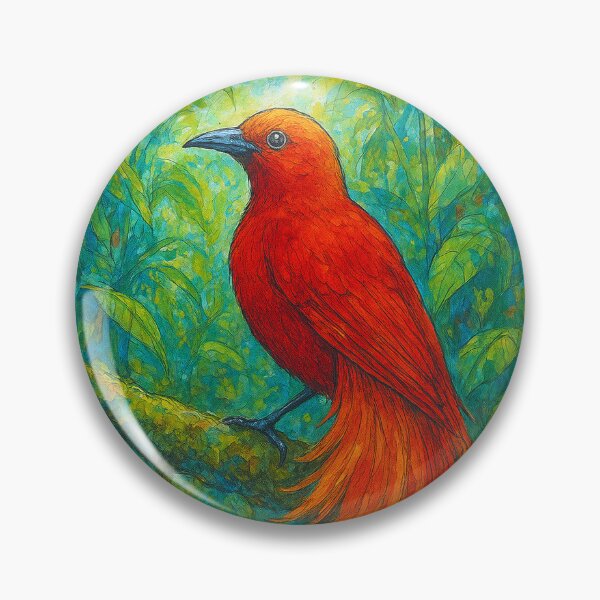 Item preview, Bird of Paradise Painting – Colourful Tropical Bird Artwork designed and sold by GalleryKauffeld.
